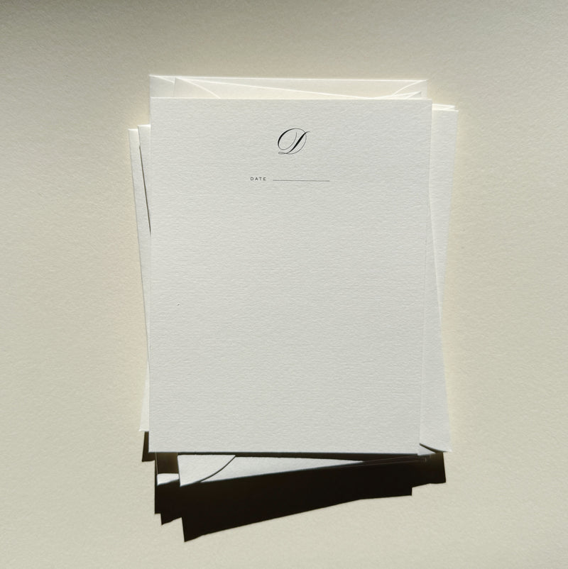 Monogram Notecard No. 01 Set of 10