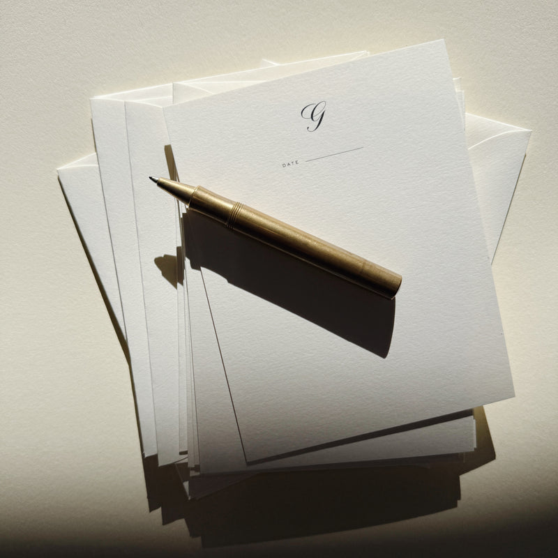 Monogram Notecard No. 01 Set of 10