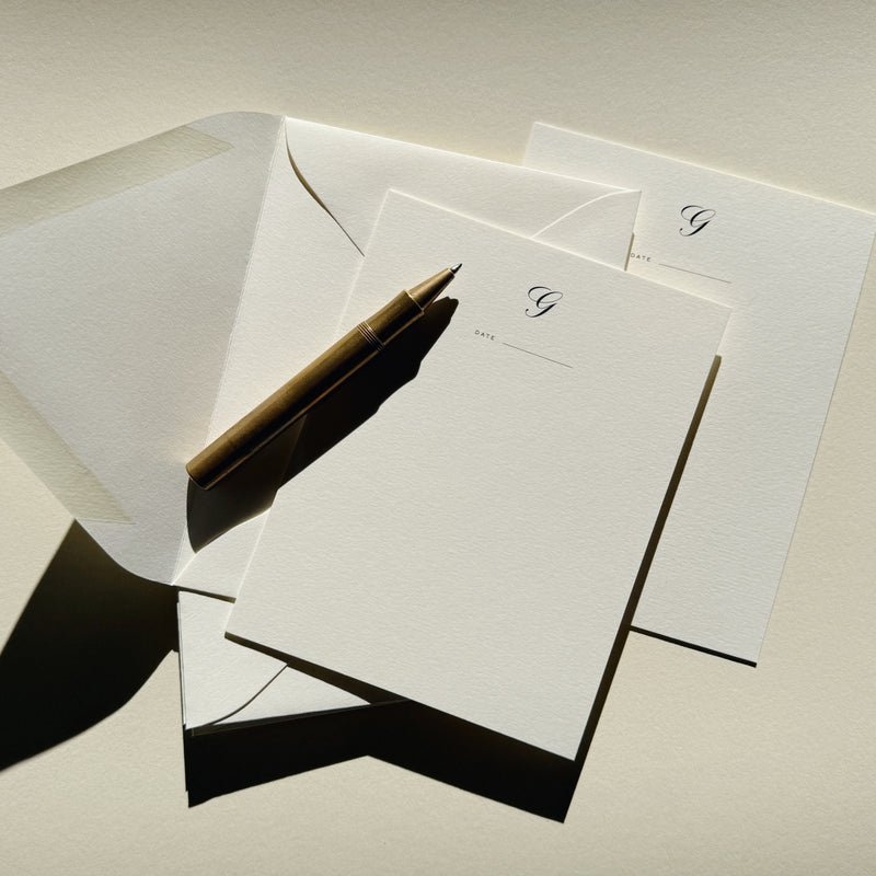 Monogram Notecard No. 01 Set of 10