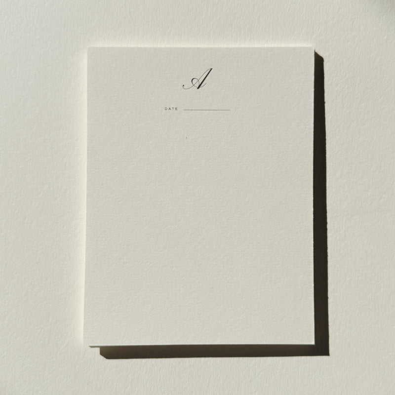 Monogram Notecard No. 01 Set of 10