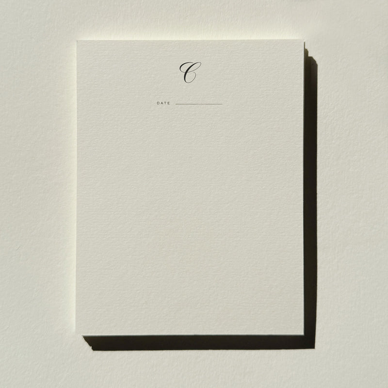 Monogram Notecard No. 01 Set of 10