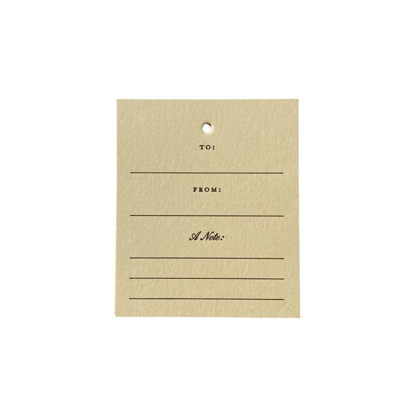 Letterpressed Gift Tag Set No. 02
