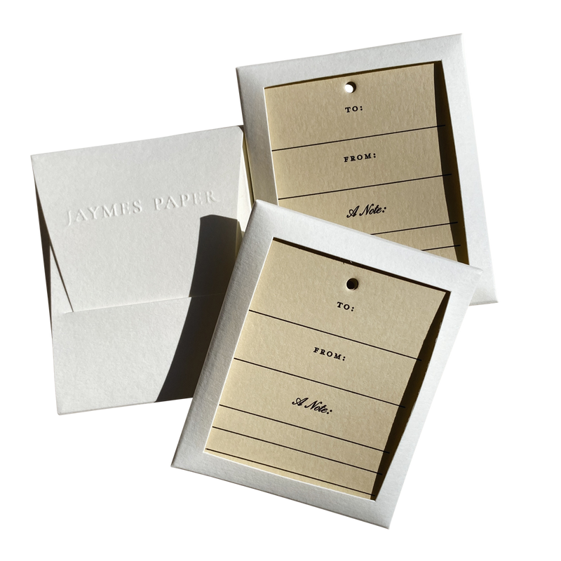 Letterpressed Gift Tag Set No. 02