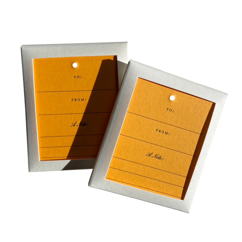 Letterpressed Gift Tag Set No. 02