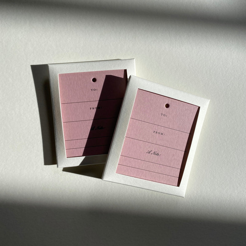 Letterpressed Gift Tag Set No. 02