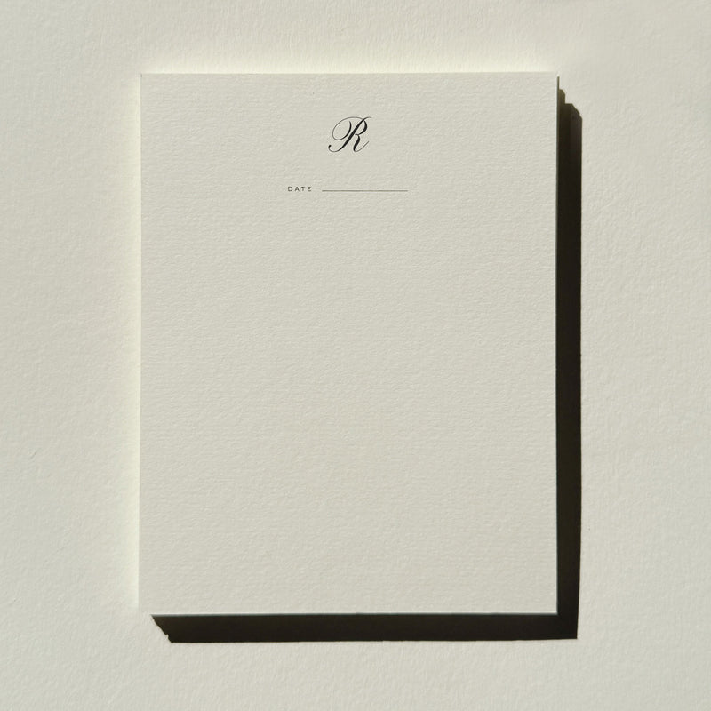 Monogram Notecard No. 01 Set of 10