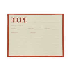 Recipe Card No. 02 Set of 12
