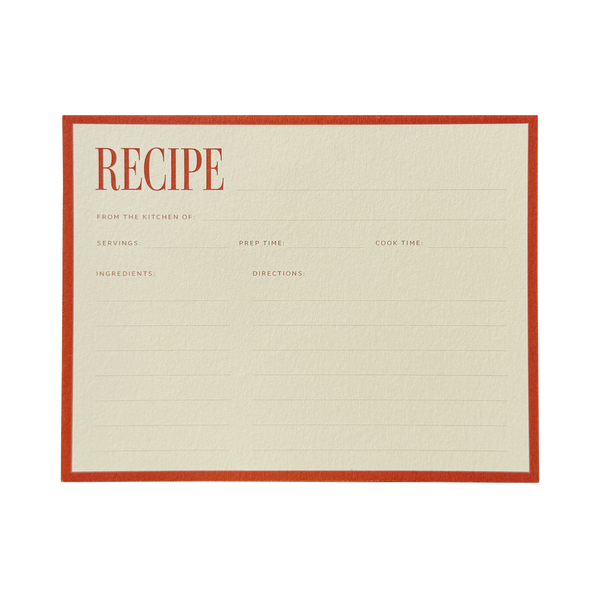 Recipe Card No. 02 Set of 12
