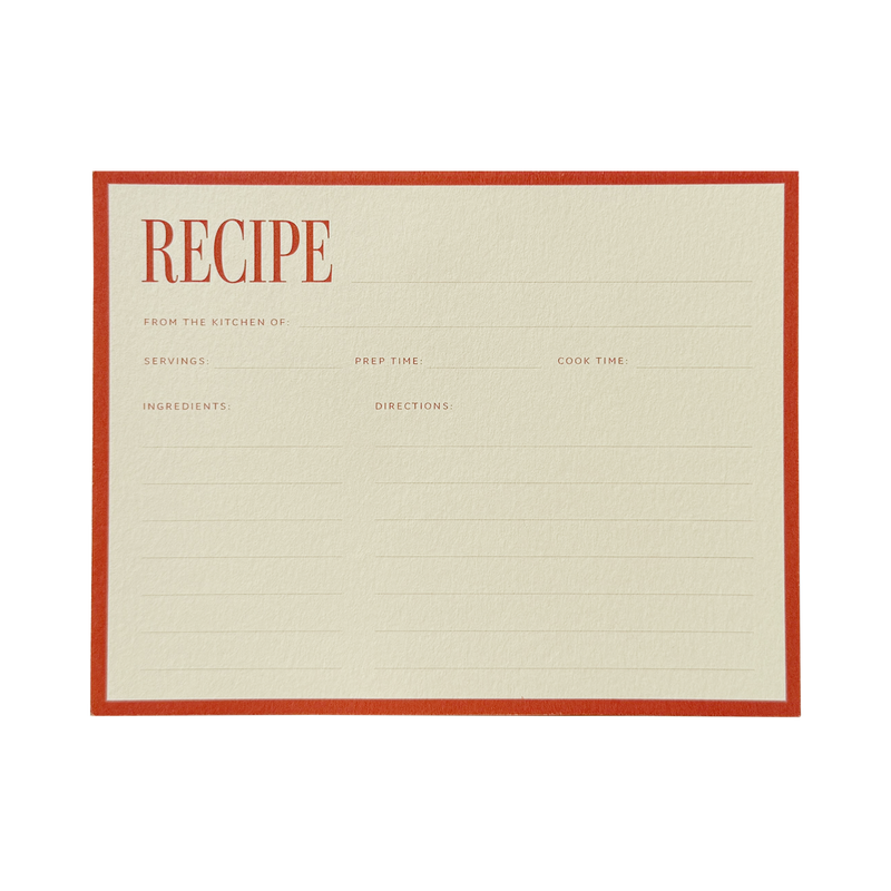 Recipe Card No. 02 Set of 12