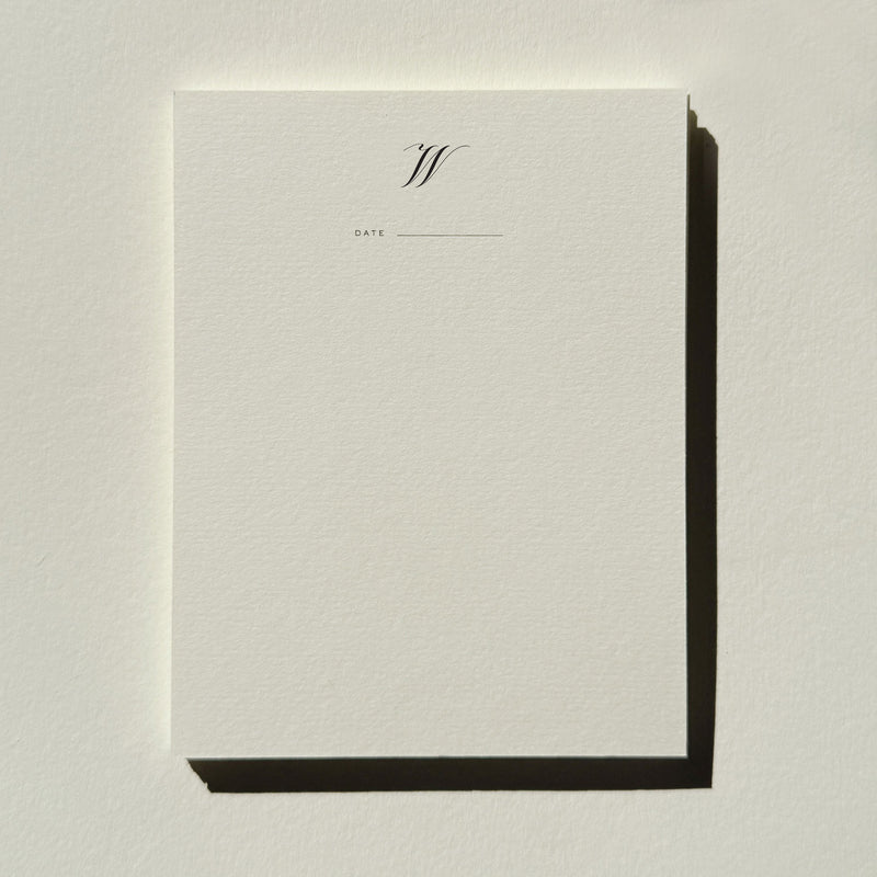 Monogram Notecard No. 01 Set of 10