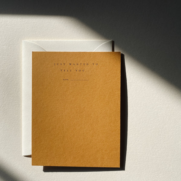 Just Wanted To Tell You Notecard Set No. 06