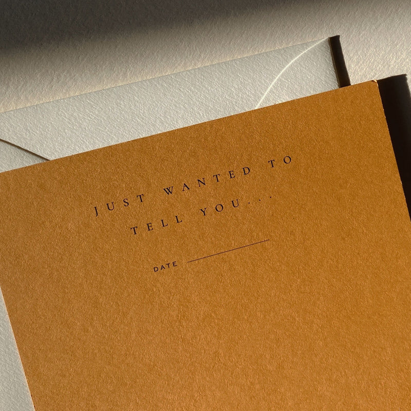 Just Wanted To Tell You Notecard Set No. 06